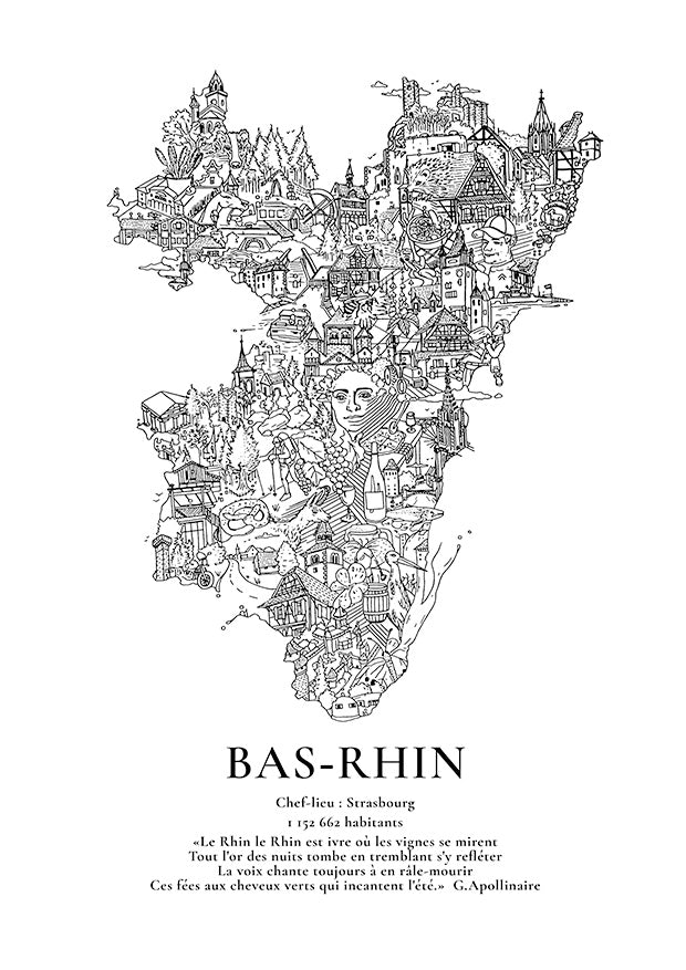 Carte - Bas-Rhin