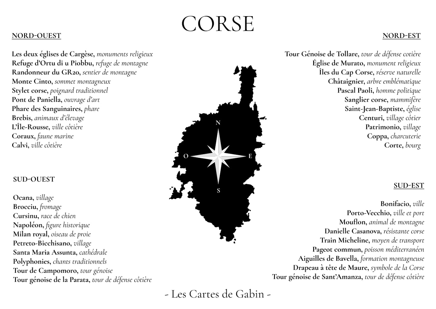 Carte - Corse