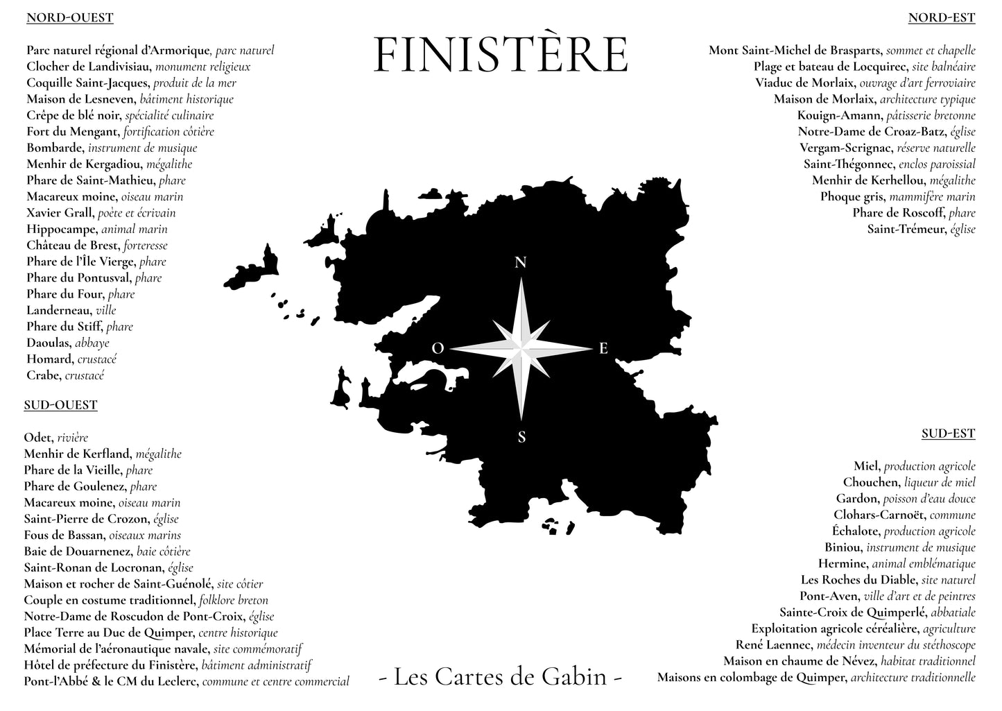 Carte - Finistère