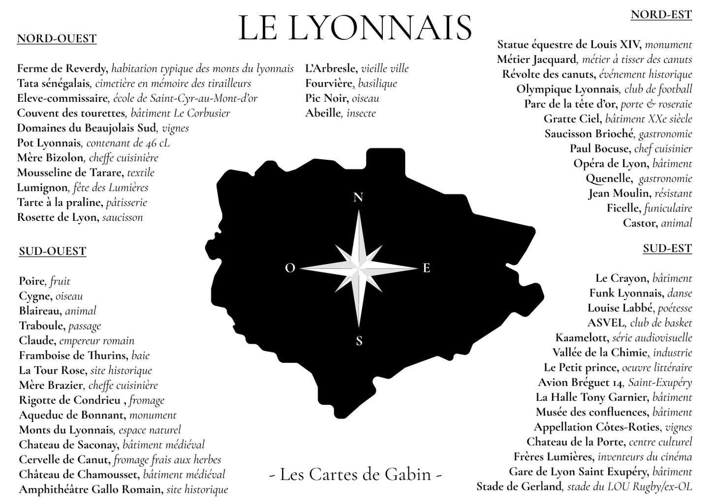 Carte - Le Lyonnais