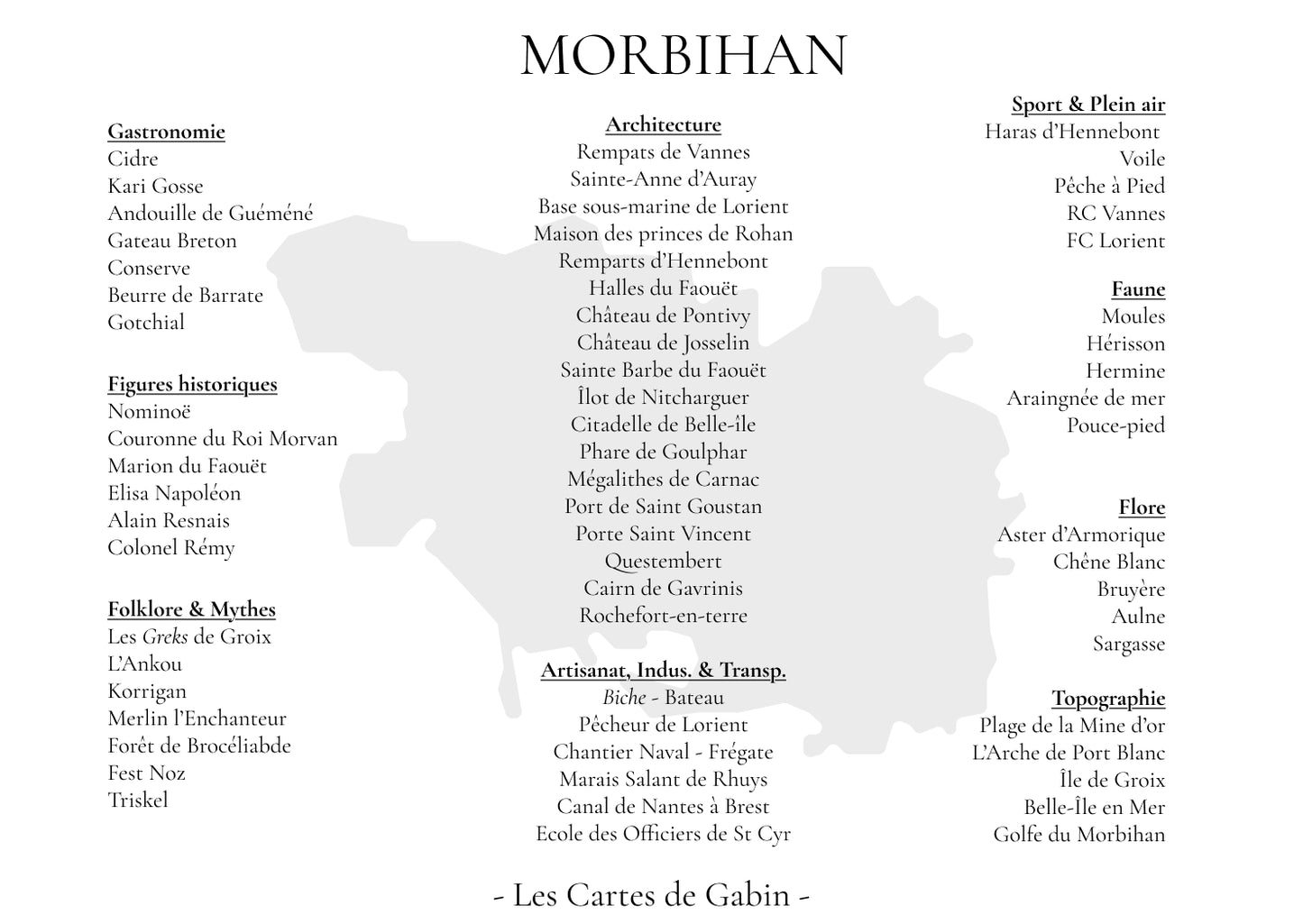 Carte - Morbihan