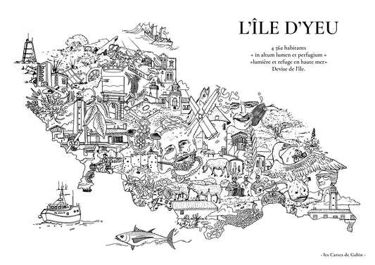 Carte - L'Ile d'Yeu