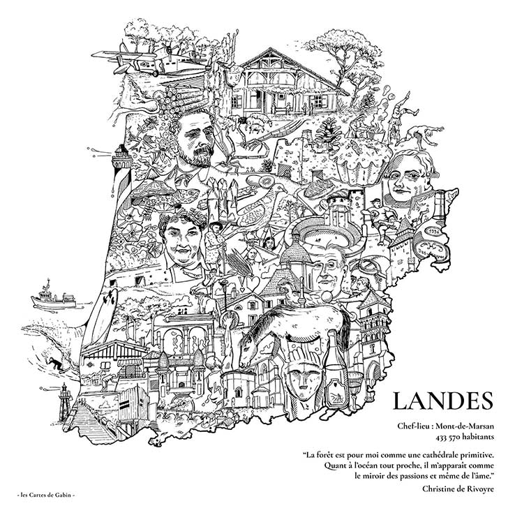 Carte - Landes