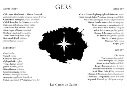 Carte - Gers
