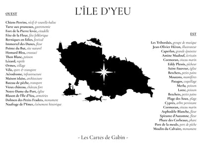 Carte - L'Ile d'Yeu
