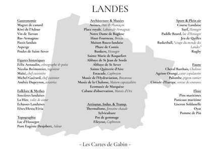 Carte - Landes