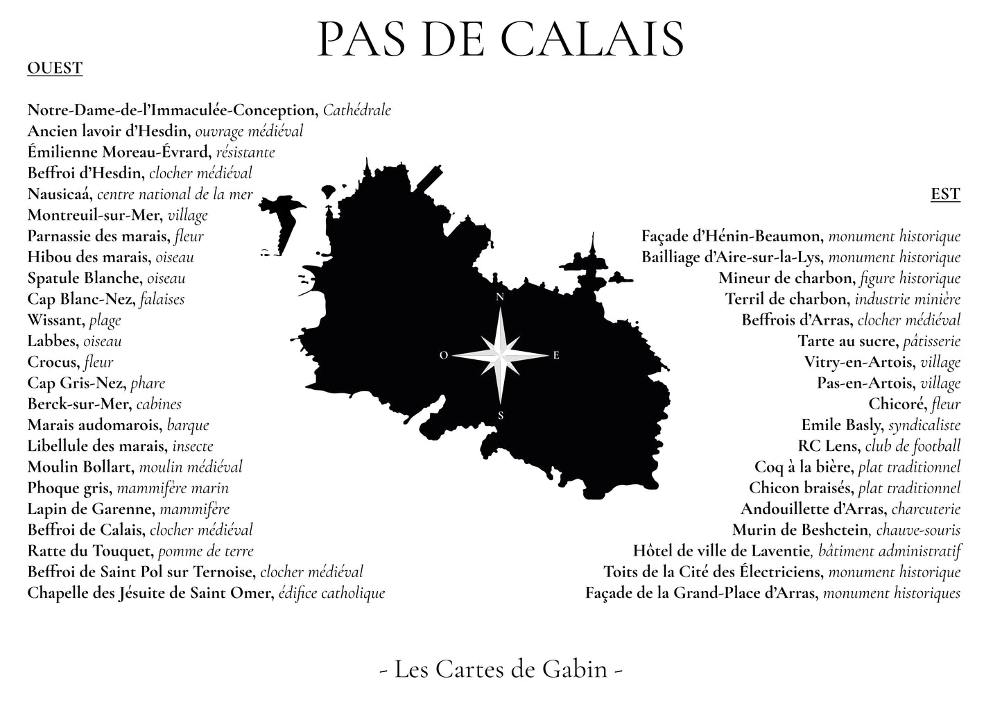 Carte - Pas-de-Calais