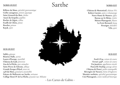 Carte - Sarthe